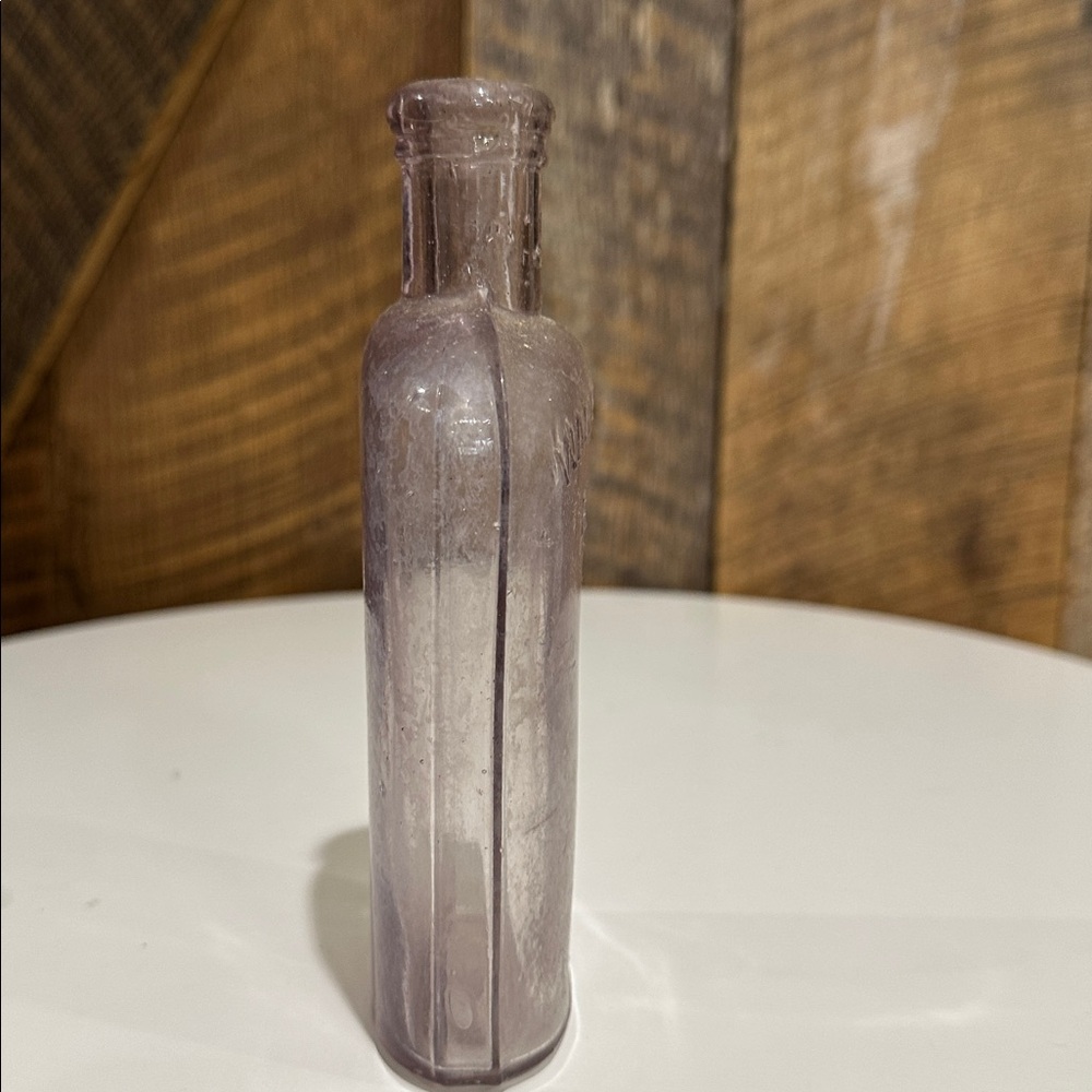 Vintage Antique Purple Medicine Liquor Glass Bottles~Warranted Flask - Picture 14 of 15